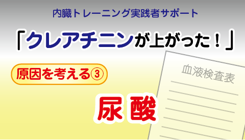 ◆クレアチニンが上がった時に見る動画③　尿酸